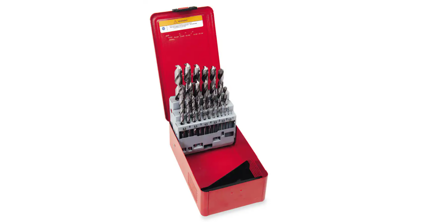 25 PC METRIC HSS DRILL BIT SET
