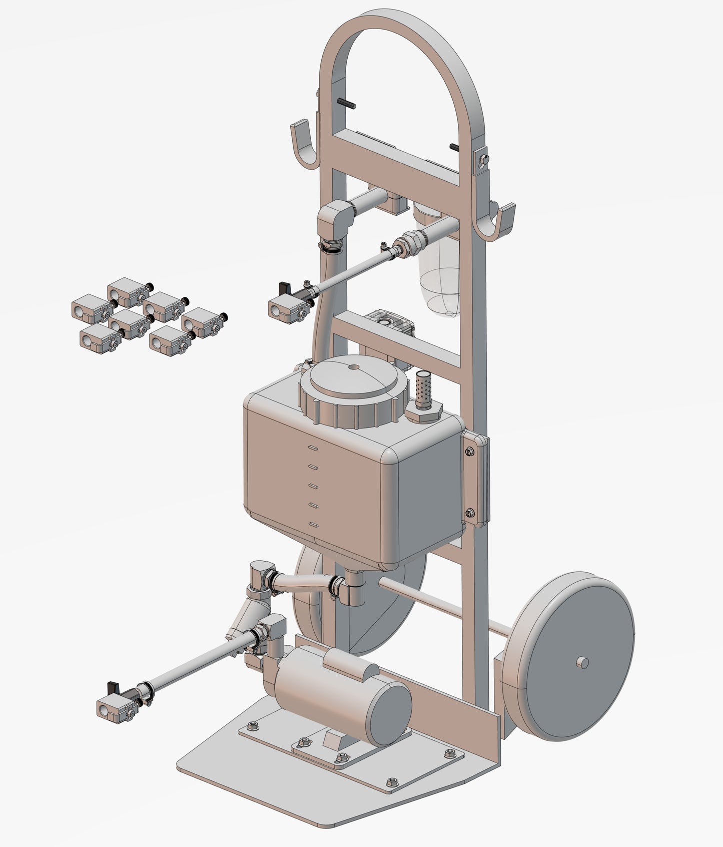 KINETIC SUSPENSION LINE FLUSH CART