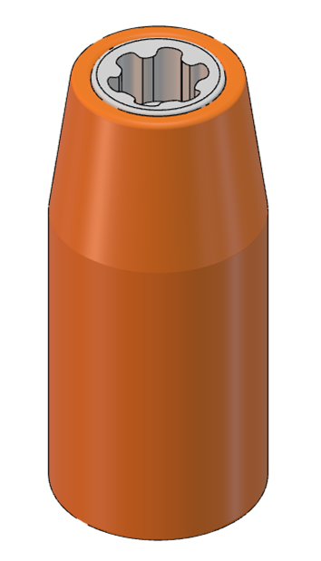 SOCKET, 1/4" DRIVE, EP8, INSULATED