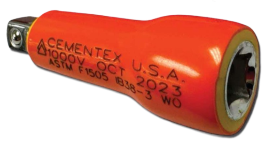 INSULATED EXTENSION, 1/4" DRIVE X 3", FLUSH X TAPERED