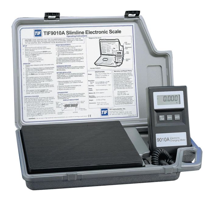 SLIMLINE REFRIGERANT ELECTRONIC CHARGING/RECOVER SCALE