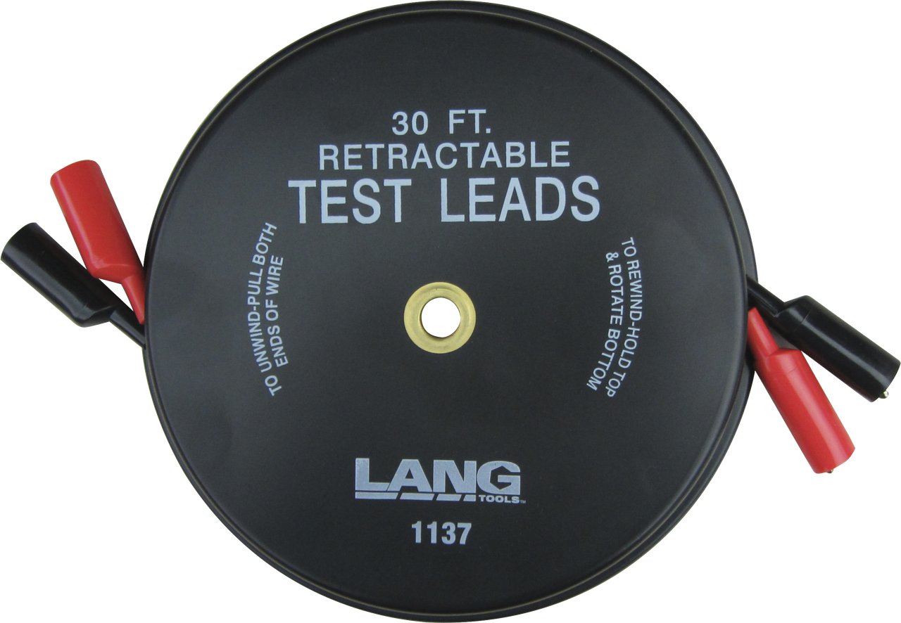 RETRACTABLE 30FT TEST LEAD SET