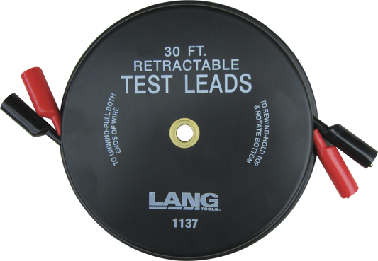 RETRACTABLE 30FT TEST LEAD SET