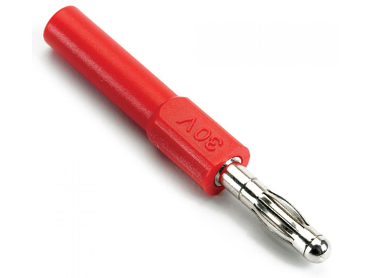 UNSHROUDED ADAPTER, 4MM, (RED)