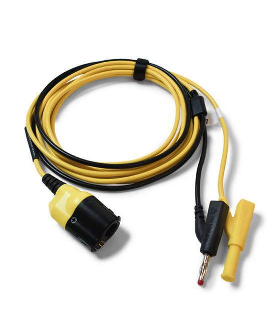 PicoBNC+ 5-METER TEST LEAD: 4mm PERMANENT GROUND. YELLOW