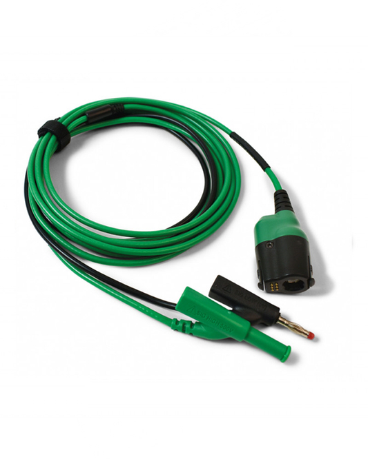 PicoBNC+ 5-METER TEST LEAD: 4mm PERMANENT GROUND. GREEN