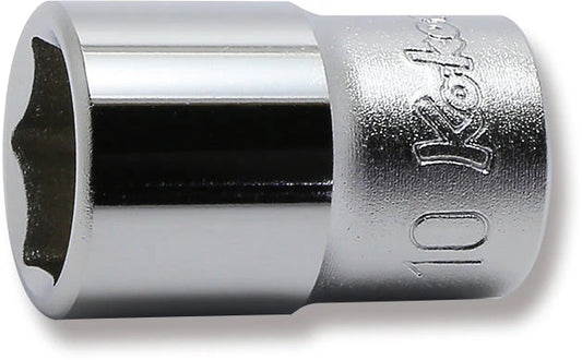 SKT, 1/4" DR, SHALLOW, 10MM