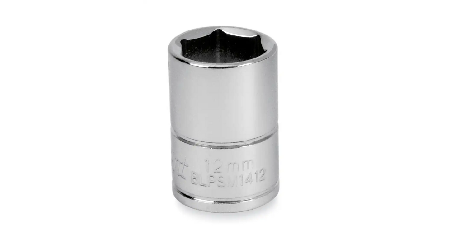 SKT, 1/4" DR, SHALLOW, 12MM