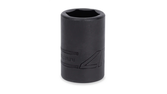 SOCKET, SHALLOW, 1/2" 6PT. IMPACT 18MM