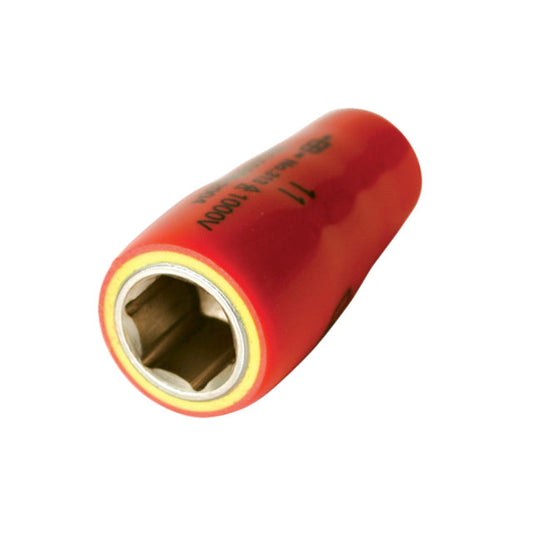 SOCKET 1/4" DRIVE, 7MM INSULATED