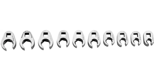 CROW FOOT WRENCH SET, FLARE NUT (10-19MM)