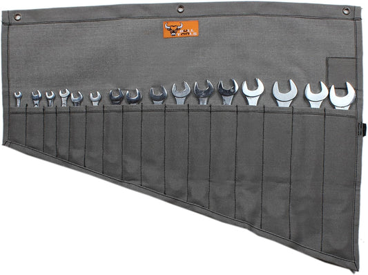 CANVAS WRENCH ROLL, 16 POCKET