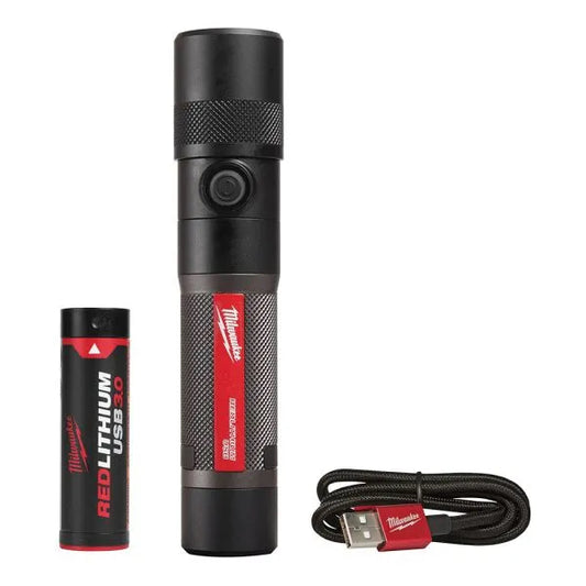 FLASHLIGHT, LED, USB RECHARGABLE