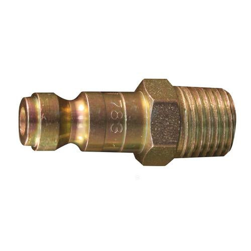 AIR FITTING, T-STYLE PLUG, 1/4" NPT, EA.