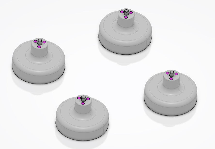 ROUND LIFT ADAPTER, CUP, (SET OF 4)