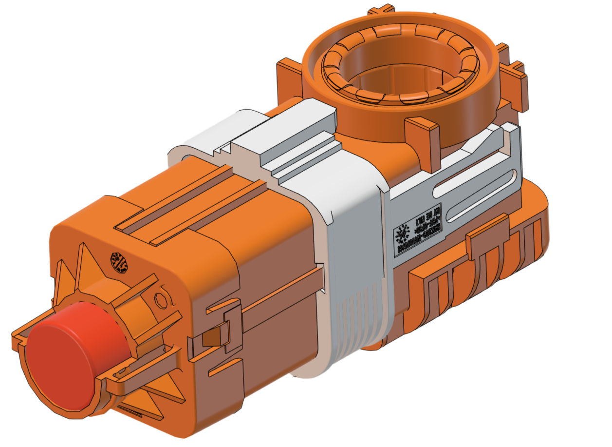 DMY PLUG, ROSENBERGER HV CONNECTOR, CODE B (WHITE)