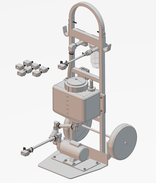 KINETIC SUSPENSION LINE FLUSH CART