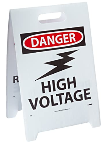 HIGH VOLTAGE SAFETY SIGN