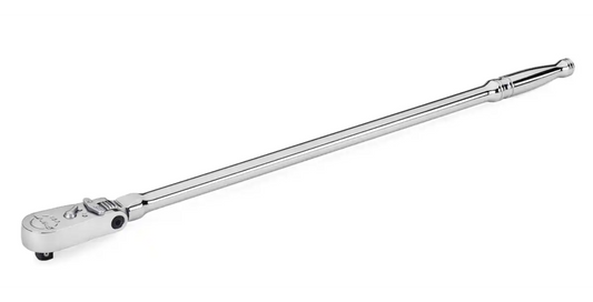 3/8" DRIVE LOCKING FLEX HEAD RATCHET, EXTRA LONG HANDLE