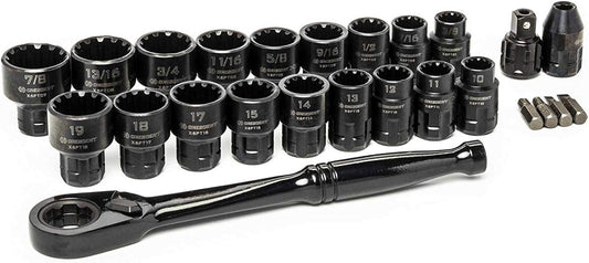 PASS THRU SOCKET KIT Ð 3/8Ó DRIVE, 25 PIECE