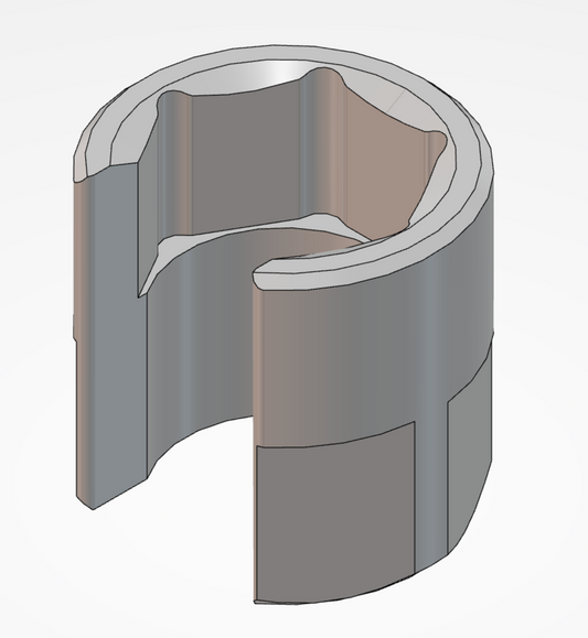 SOCKET, AIRLINE FITTING, STUBBY 12MM