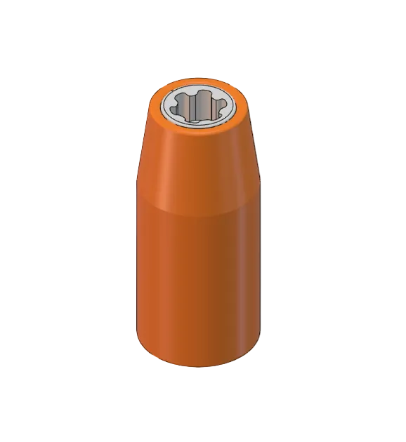 SOCKET, 1/4" DRIVE, EP8, INSULATED