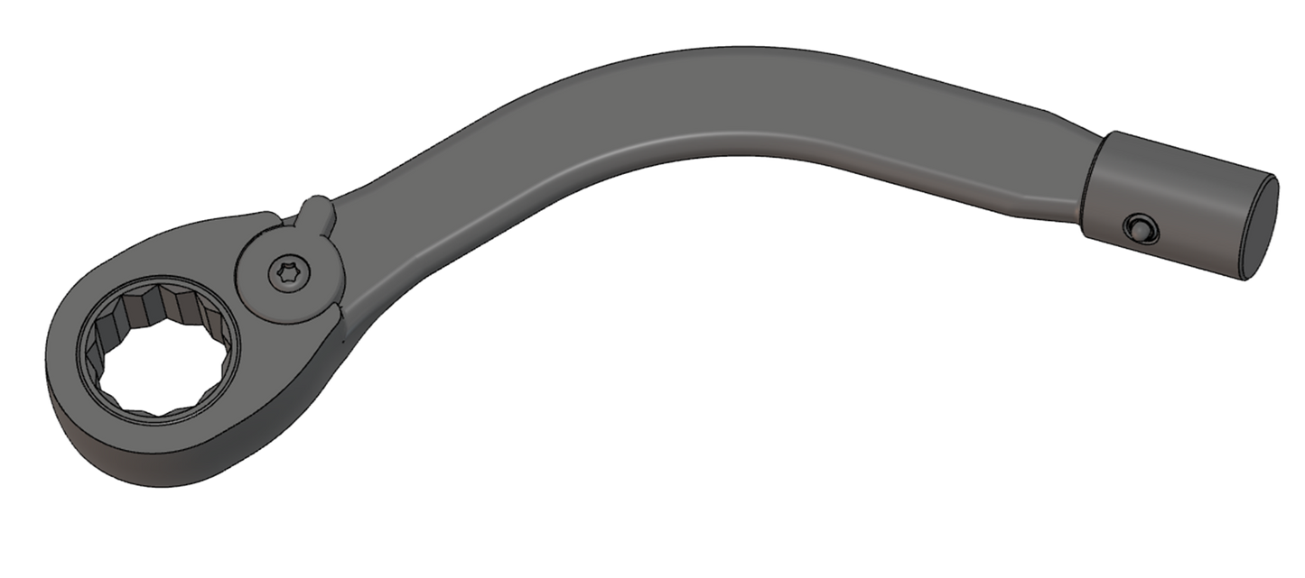 TORQUE WRENCH ADAPTER - 21MM CURVED RATCHETING END (X-SHANK)