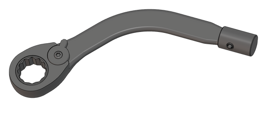 TORQUE WRENCH ADAPTER - 21MM CURVED RATCHETING END (X-SHANK)