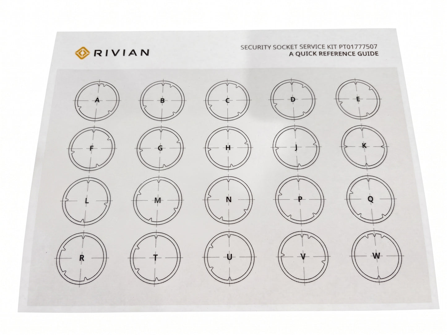 WHEEL LOCK - MASTER KEY SET